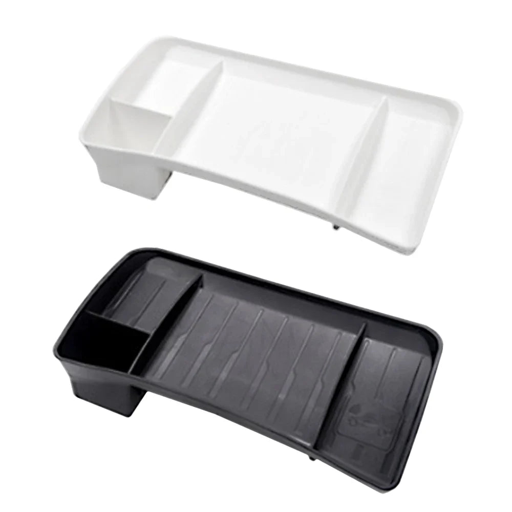 Tesla Model 3 & Y Rear Screen Storage Box – Hidden TPE Organizer Tray & Tissue Box for Interior Accessories