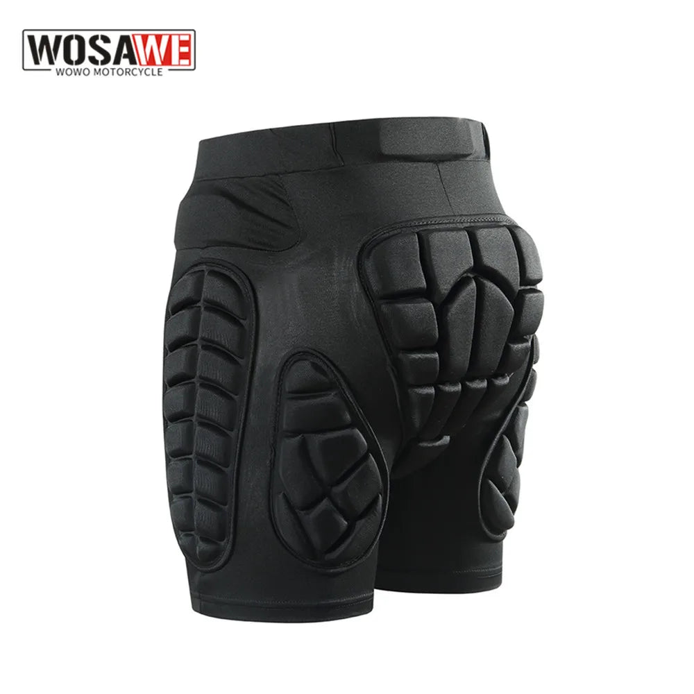 WOSAWE Motorcycle Shorts - Skating Hip Protector, MTB Motocross Padded Shorts, Skiing and Snowboarding Protective Gear