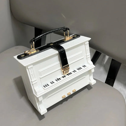 Luxury Designer Piano-Shaped Handmade Crossbody Shoulder Bag for Women – Elegant Purse, Messenger & Banquet Bag