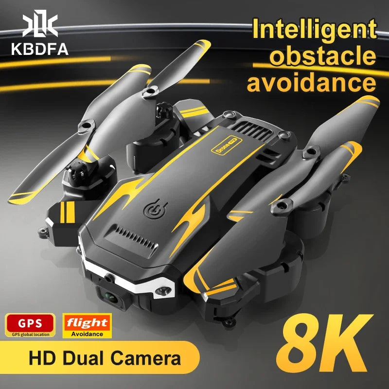 KBDFA G6 5G Drone – 8K HD Camera, GPS, Four-Sided Obstacle Avoidance, Foldable Quadcopter RC Helicopter for FPV & Professional Use