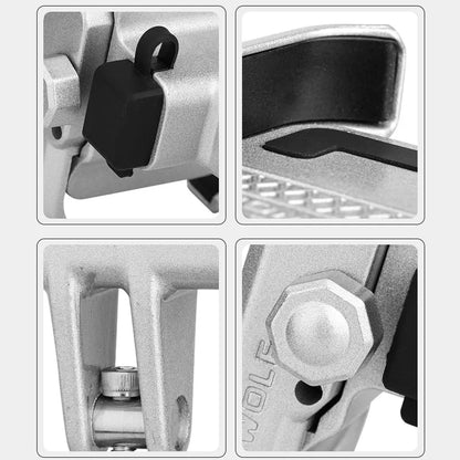 Aluminum Alloy Motorcycle Handlebar Phone Holder - Universal Rearview Mirror Bike Bicycle Mount for Cell Phones, Soporte Celular Moto