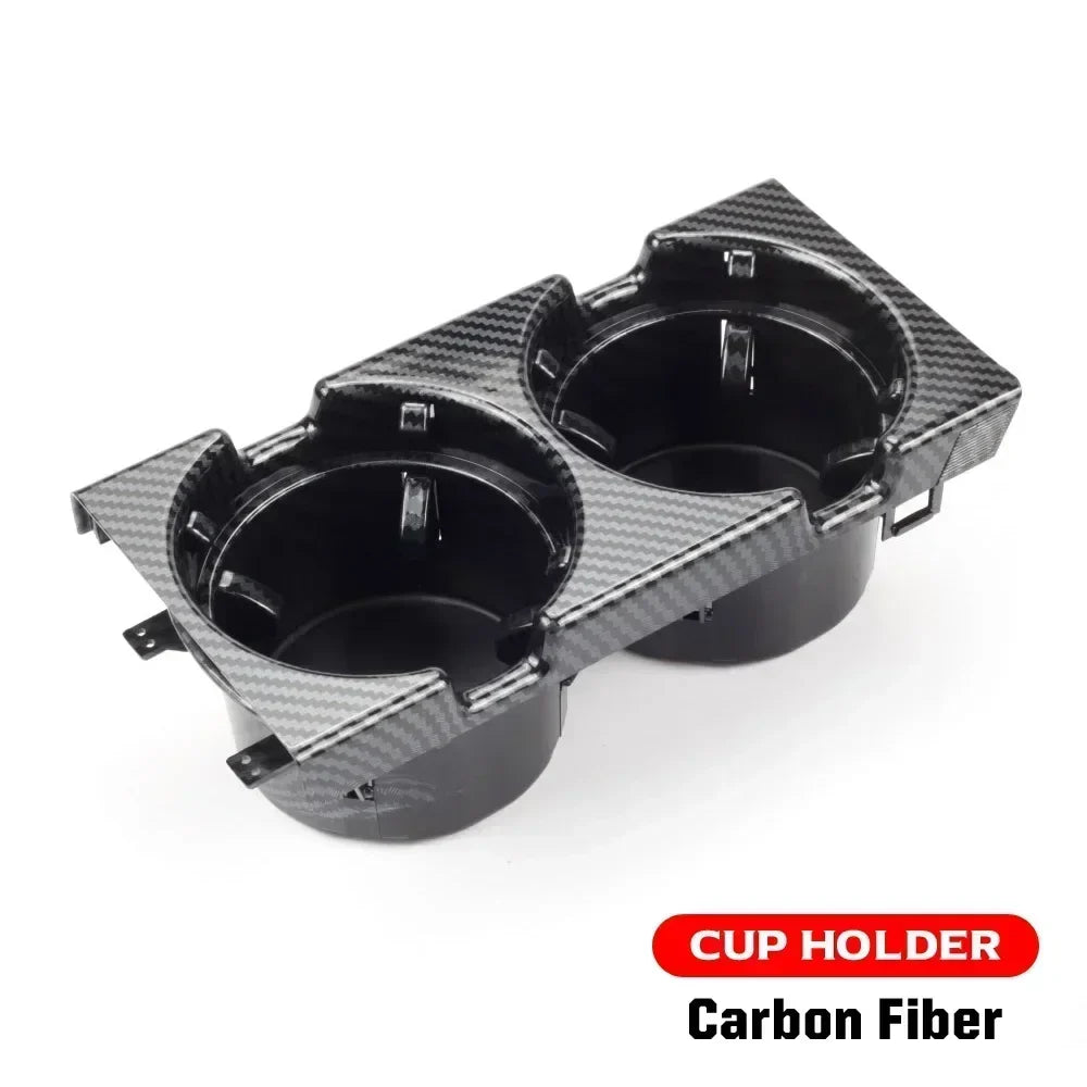 Double Hole Car Storage Box – Coin & Cup Holder for BMW E46 Series 1999-2006, Front Center Console, OEM 51168217953