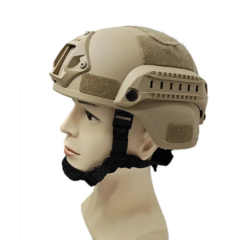 FAST MICH2000 Tactical Helmet - Protective Outdoor Helmet for Airsoft, Paintball & Riding