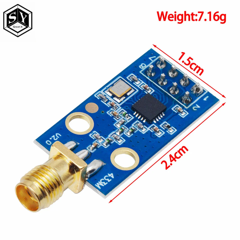 CC1101 Wireless Transceiver Module with SMA Antenna – 315/433/868/915MHz for Arduino
