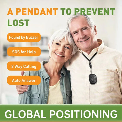 Newest 4G GPS Pendant Tracker – Real-Time SOS Alarm with Fall Detection for Elderly & Kids, Domestic Safety Device, Free App