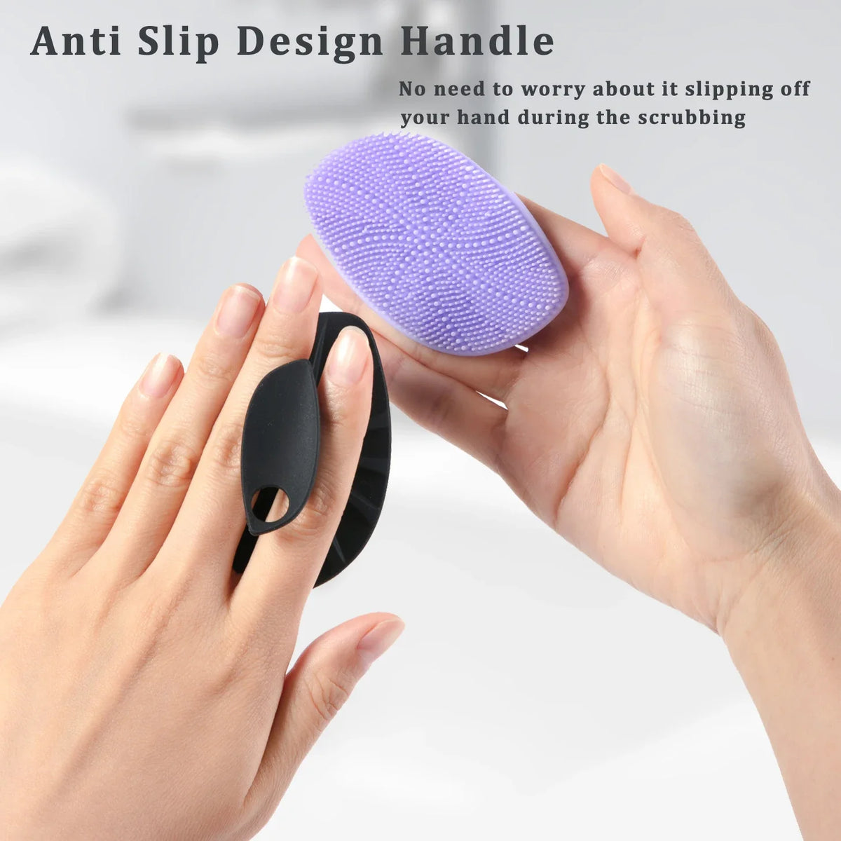 Silicone Facial Cleansing Brush – Deep Pore Cleanser & Blackhead Exfoliating Face Scrubber for Gentle Massage Skincare Tool