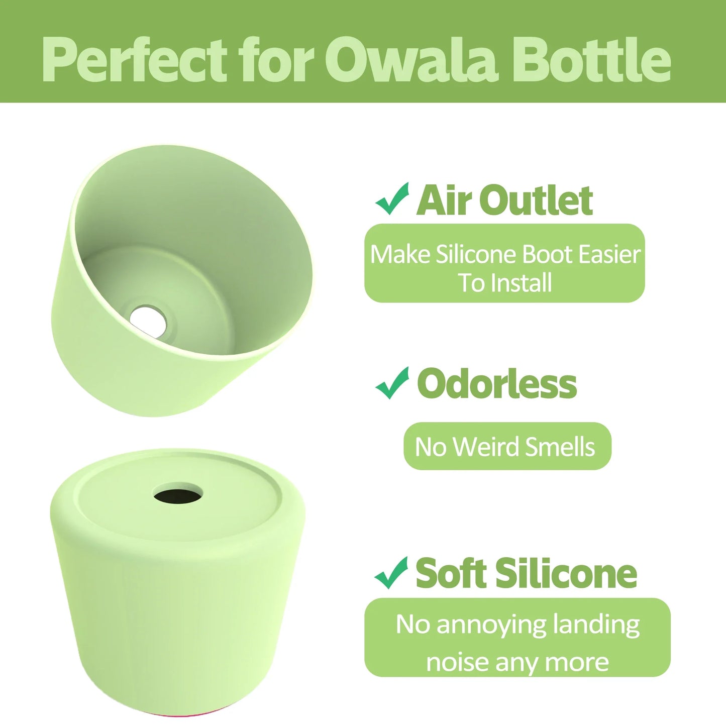 Silicone Coaster for Owala Bottles - 24oz, 32oz, 40oz Anti-Slip Protective Sleeve, Bottom Protector for Outdoor Bike Use