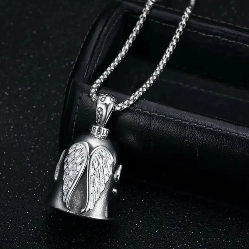 Angel Guardian Biker Riding Bell – Portable Motorcycle and Bicycle Gift Accessory