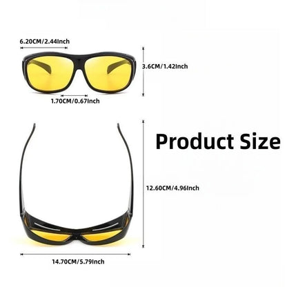 Drivers Goggles: Night Vision Glasses Anti-Glare Car Driving Sunglasses - Interior Accessory Protective Gears, NEW