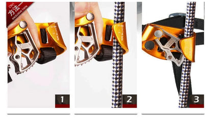 Rock Climbing Foot Ascender – Right & Left SRT Mountaineering Safety Equipment for Outdoor Climbing