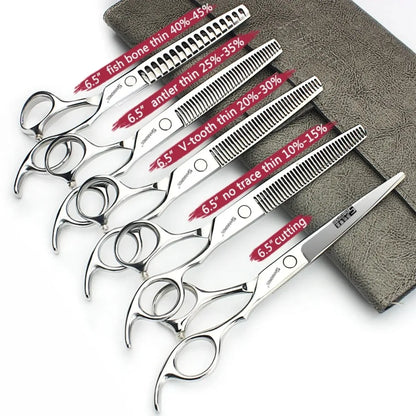 Professional Japanese Hair Cutting & Thinning Scissors – 6''/6.5''/7''/7.5'' Sharp Barber Shears for Salon & Home Use