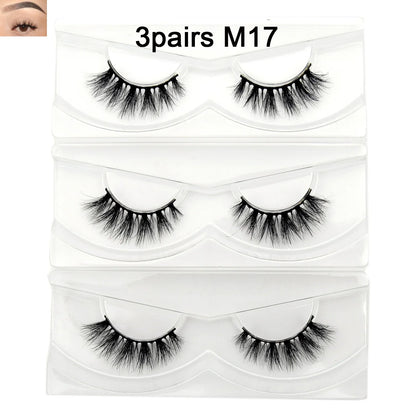 Visofree 13mm 3D Mink Eyelashes – Natural Long Handmade Cruelty-Free False Lashes for Makeup G04