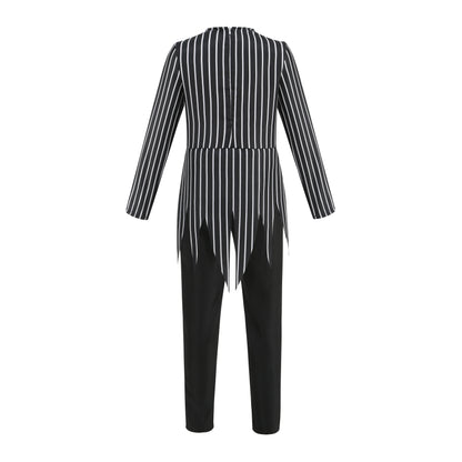 Jack Skellington & Sally Kids Costume - Halloween Cosplay Dress-Up Outfit for Girls & Boys