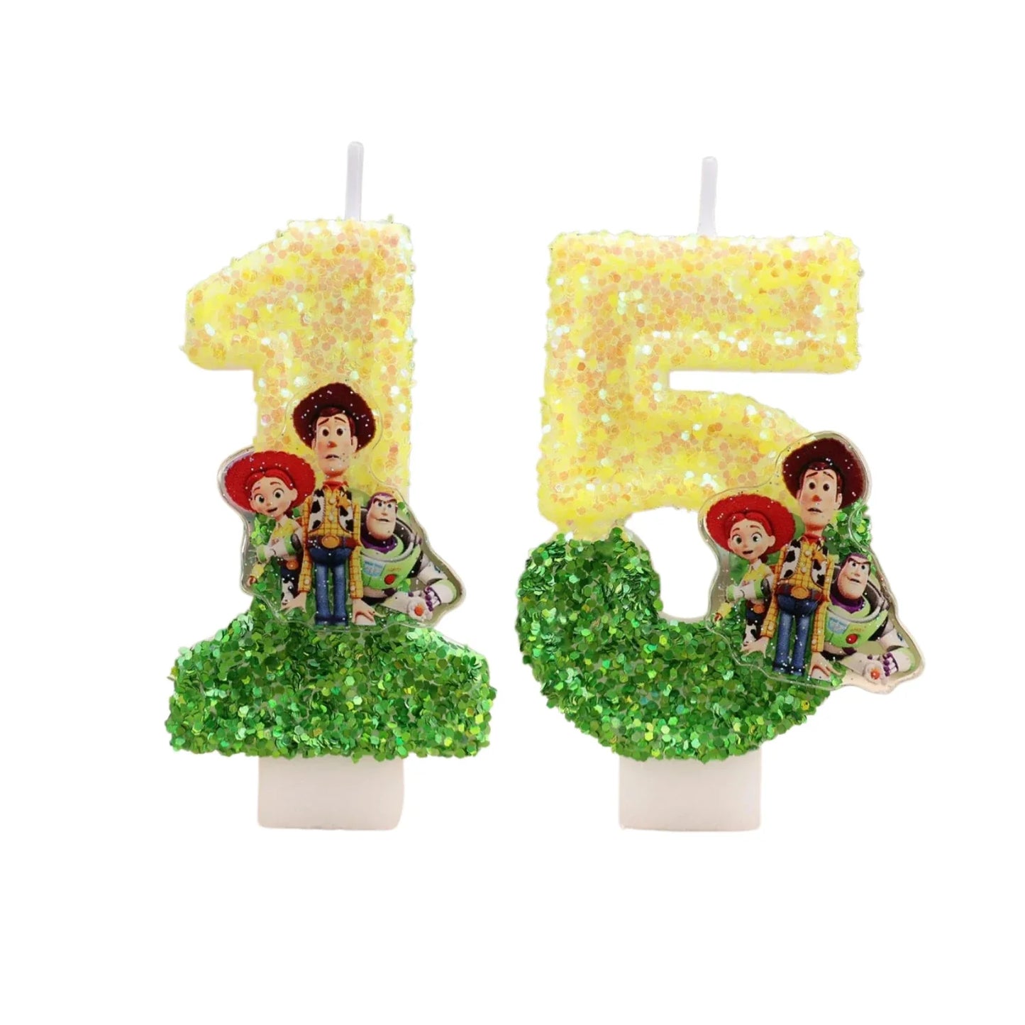 Toy Story Cartoon Number Candles 0-9 - Cute Kids Birthday Cake & Party Decoration Supplies