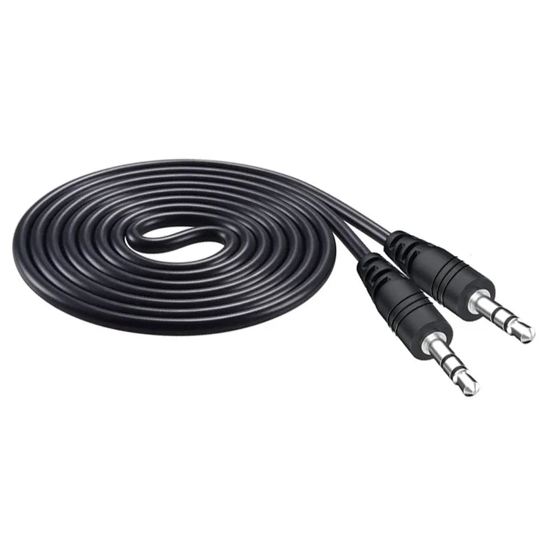 3.5mm Male-to-Male Aux Cable 0.5m — Car Audio Wire for Phone, Headphone, Speaker, Laptop, MP3/4