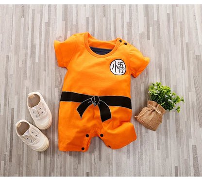 Baby Anime Jumpsuit – Soft Cotton Short Sleeve Romper, Newborn Summer Outfit, 0-18 Months