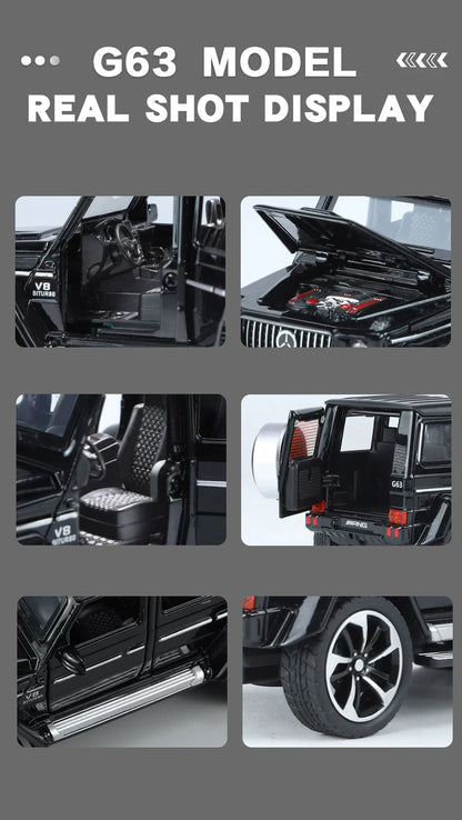 1:32 Mercedes Benz G63 Diecast Model Car with Sound & Light – Off-road SUV Miniature Alloy Toy Gift for Boyfriend