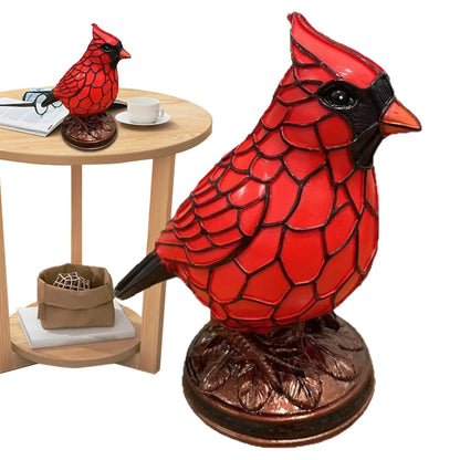 Cardinal Desk Lamp — Natural Animals & Birds Theme Table Lamp for Christmas Home & Office Decor