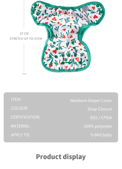 Kangobaby #My Soft Life# Reusable Baby Cloth Diaper Cover – Washable Newborn Nappies 0-3 Months