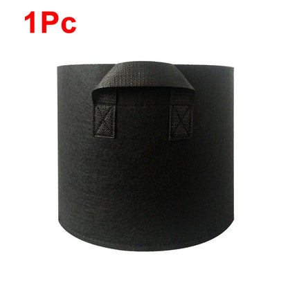 Vegetable/Flower Grow Bags – 1-5 Pcs, 1-12 Gallons Non-Woven Aeration Fabric Pots with Handles