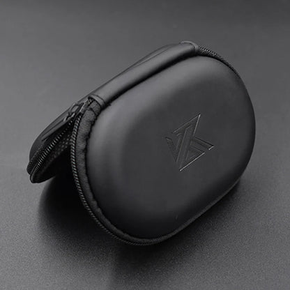 KZ Earphone Case – Portable EVA Zipper Headset Storage Box with Logo, Square Compression Organizer for Headphones
