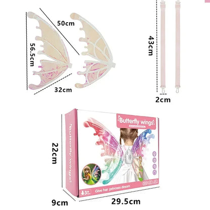 Electric Luminous Butterfly Wings Toy – Fairy Back Accessory for Dogs & Pets