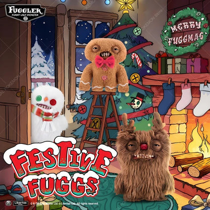 Original Fuggler Ugly Teeth Monsters Plush Toys – Butt Ugly Pets Snowman & Reindeer Dolls for Christmas & Kids Gifts