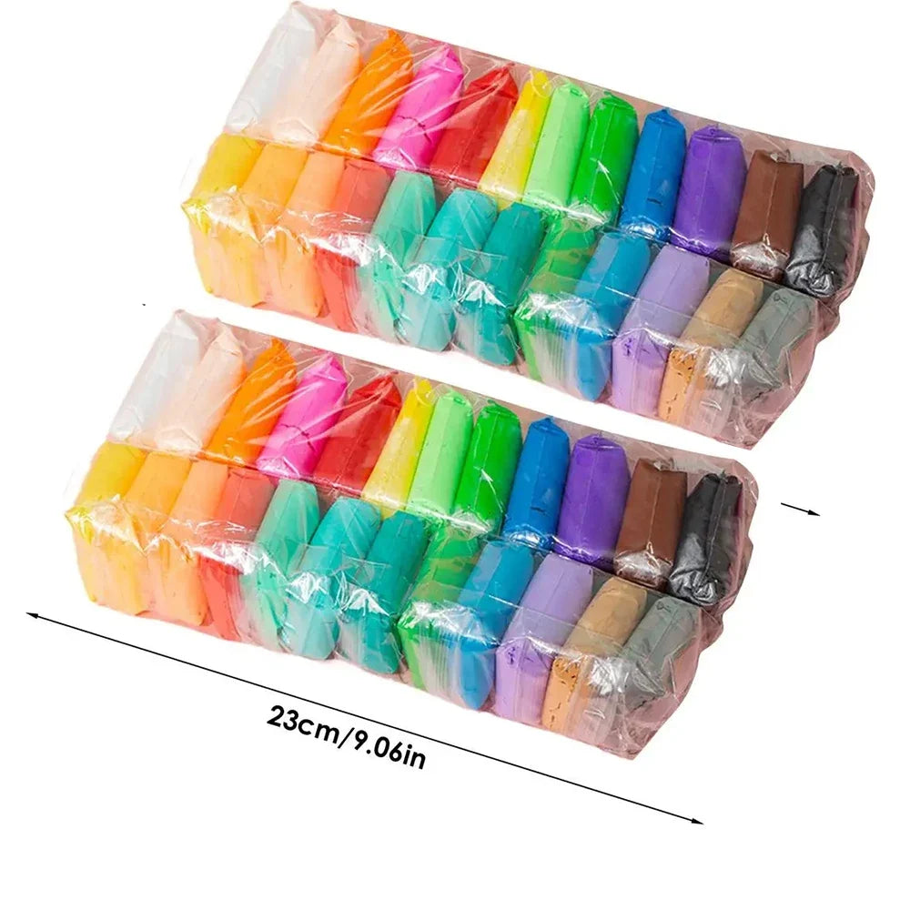 36-Color Air Dry Modeling Clay Kit - DIY Sculpting Set with Tools for Kids Ages 3-12