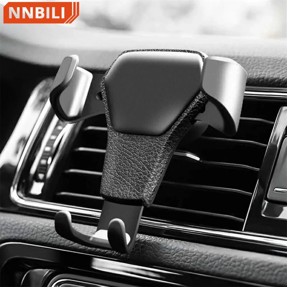 Gravity Car Phone Holder – Air Vent Clip Mount for iPhone & Smartphones