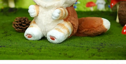 Kawaii Mofusand Shark Cat Keychain — Cartoon Cross-Dressing Doll Pendant for Backpack Decor