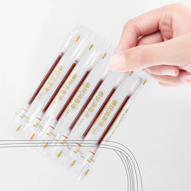 50PCS Medical Alcohol Swabs – Disposable Iodine Disinfecting Cotton Sticks for First Aid & Home Use