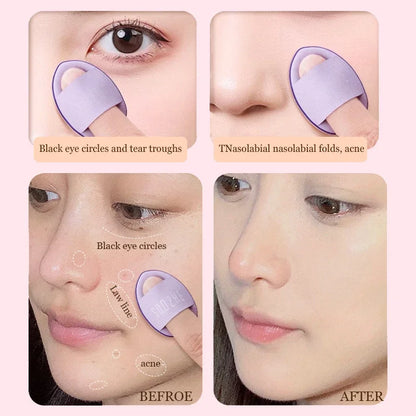 3/10PCS Mini Cosmetic Cushion Puffs – Professional Finger Puffs for Foundation & Concealer Makeup