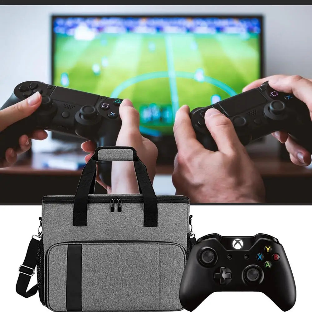 Carrying Bag for PS5/PS4/Xbox/Nintendo Switch – 15.6" Laptop & Game Console Storage Handbag