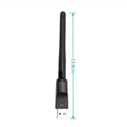 150Mbps USB WiFi Adapter with Antenna – 2.4GHz Wireless Network Dongle, Ralink MTK 7601 Chipset for Laptop & PC