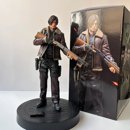 Biohazard RE Jill Valentine & Leon S. Kennedy Anime Figure – Evil Game Collectible Statue for Birthday Gifts
