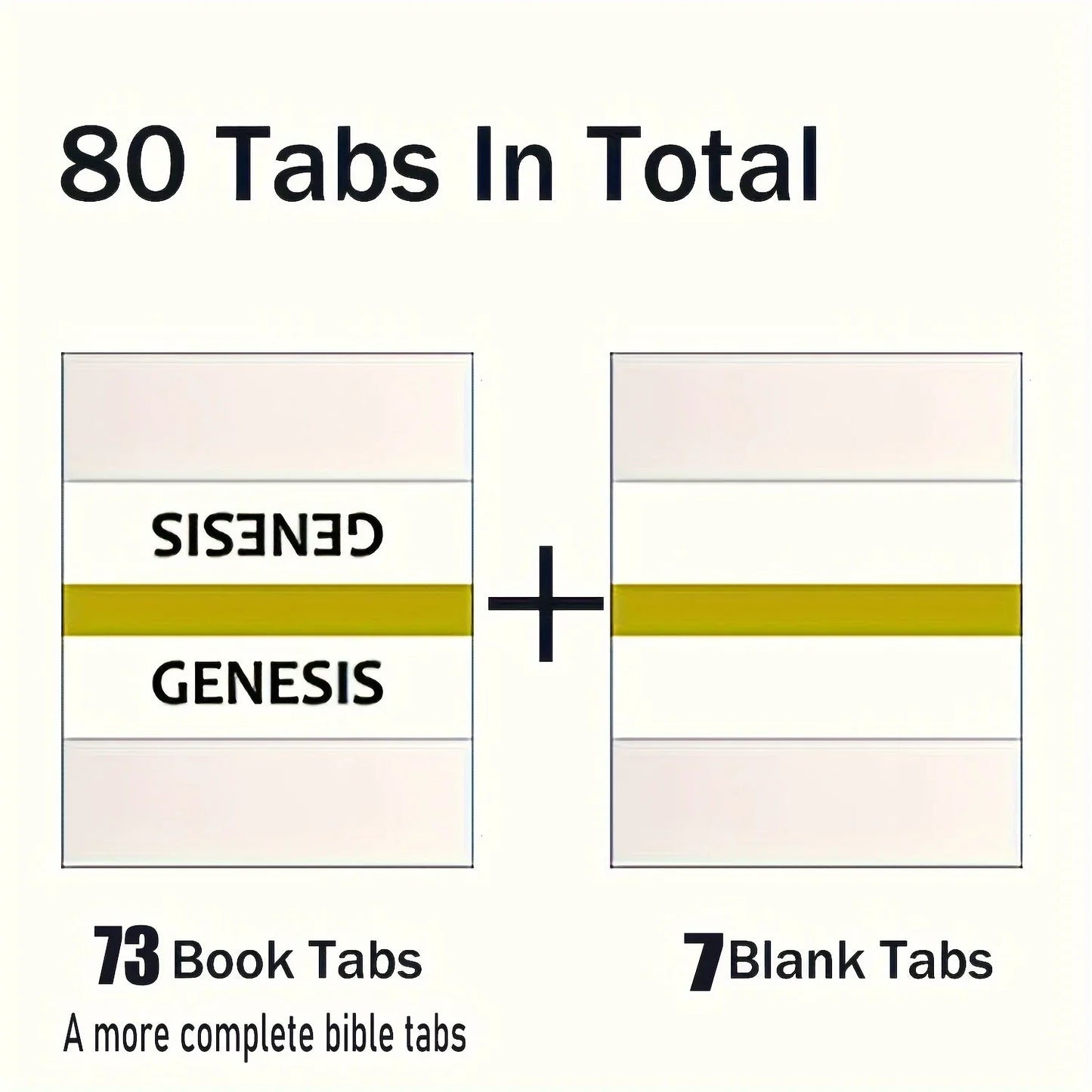 Golden Edged Bible Tabs – Sticky Labels for Old & New Testament, Book Markers and Bible Page Tabs