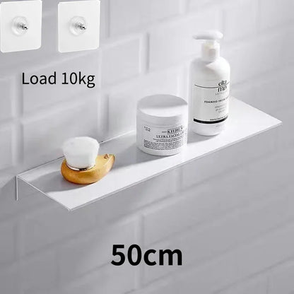 Floating Bathroom Shelves - No-Drill Wall Storage Rack & Home Organizer for Bathroom, Kitchen & Toilet