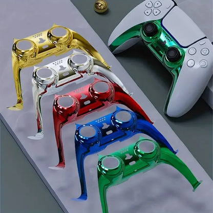 PS5 Glossy Chrome Controller Shell - DIY Replacement Cover for PS5 Slim