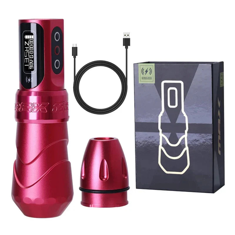 YILONG MAX Tattoo Machine Cartridge Pen – 2400mAh Coreless Motor Lithium Battery Pen Kit for Tattoo Artists