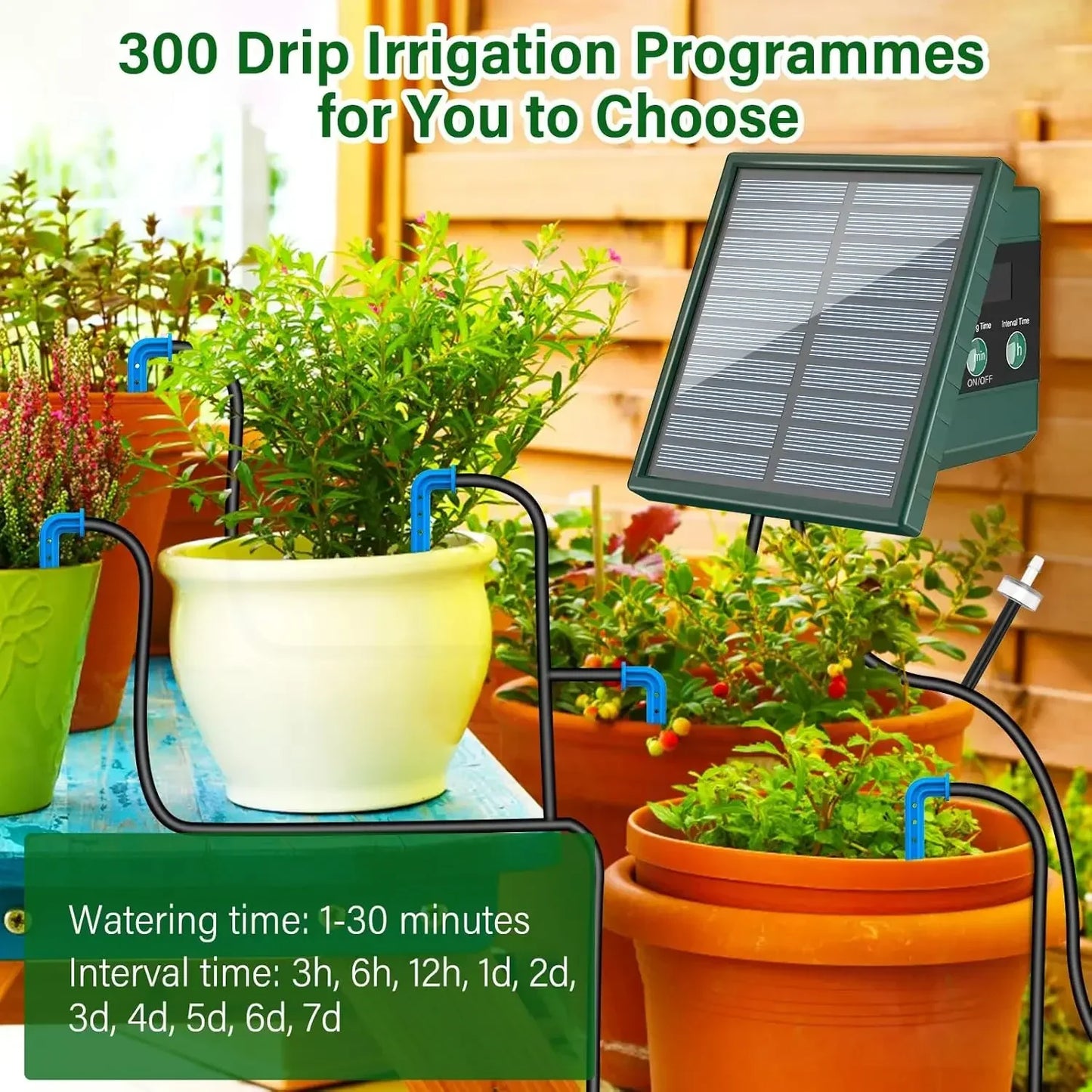 DIY Solar Drip Irrigation Kit – Automatic Garden Watering System for Balcony & Outdoor Plant Care Setup