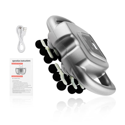 24-Head Fascia Massage Gun 9 Modes High-Frequency Vibration Full Body Massager for Back Neck Shoulder Waist Muscle Relaxation Deep Tissue Massage Device