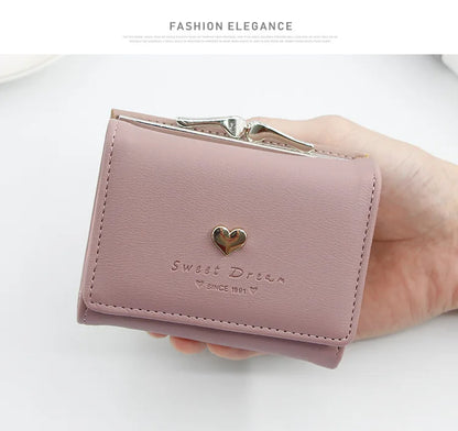 New Mini Short Women’s Wallet – High-Quality Luxury Coin Pocket, Card & Photo Holder, Cute Purse for Girls