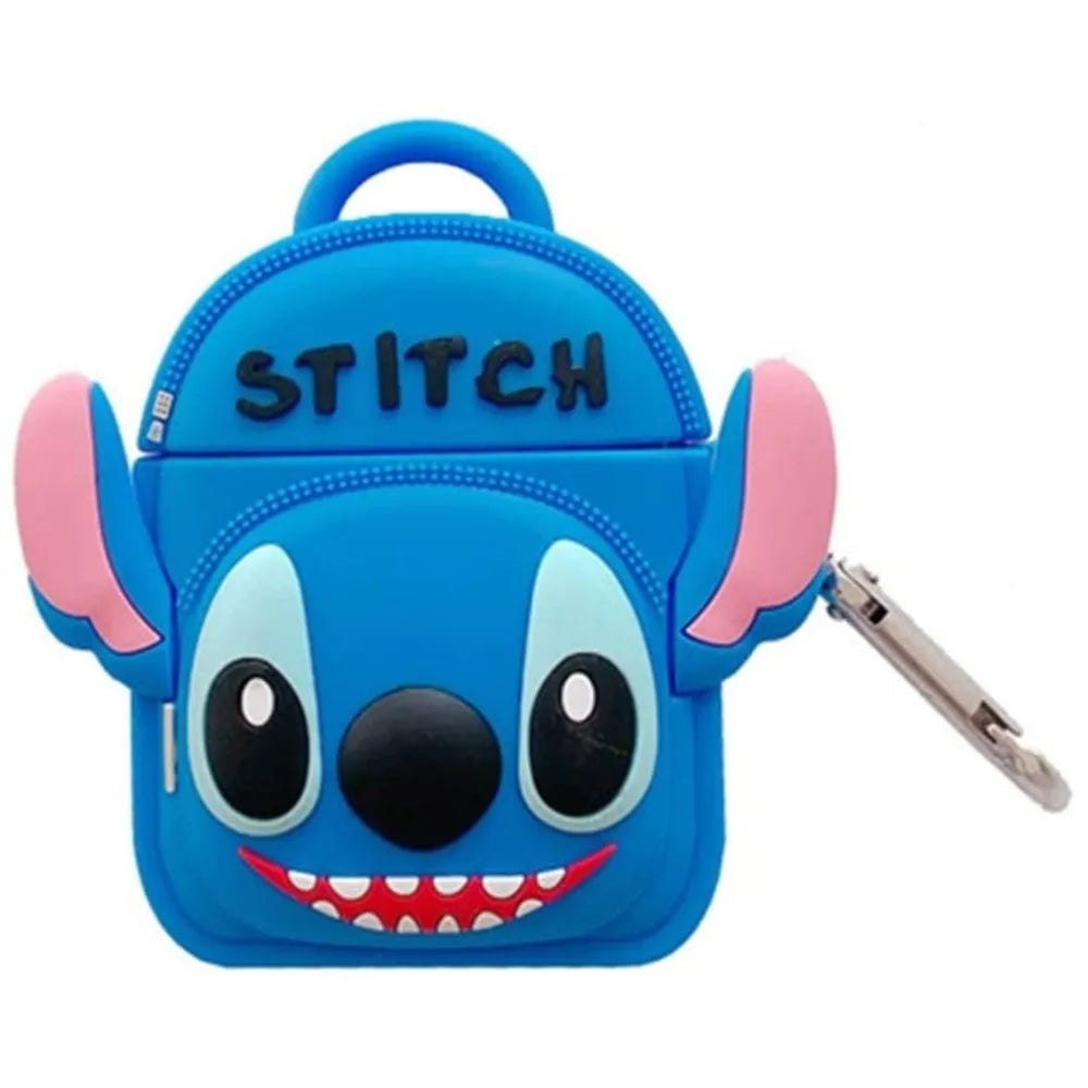 Backpack Stitch Silicone Case for AirPods 1/2/3/4 & Pro/Pro 2 — Cute Protective Earphone Cover
