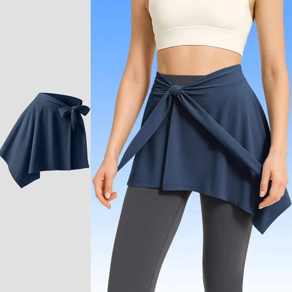 Women’s Adjustable Yoga Skirt Shorts – Quick Dry Anti-Exposure Fitness Running Skort