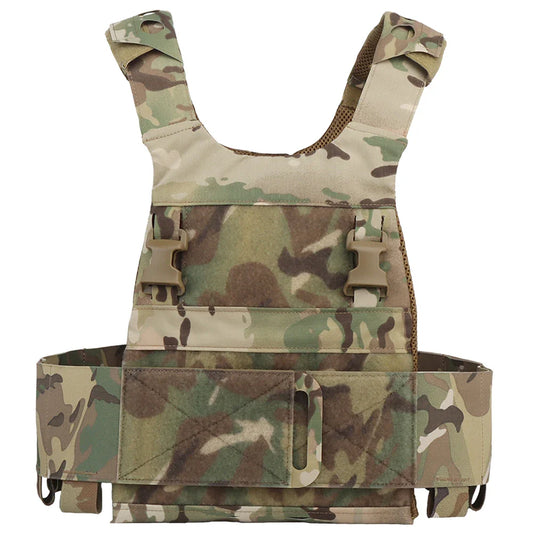 FCPC Tactical Vest Ferro – Lightweight Folding Airsoft Plate Carrier with Breathable Design, Portable Hunting Mag Pouch & Army Equipment
