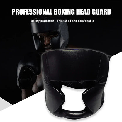 Full-Covered Boxing Helmet - Thickened Head Protector for Men & Women - Karate, Muay Thai, Taekwondo Training Head Guard