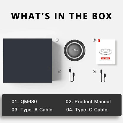 CarPlay TV Box Android 13 – Wireless Android Auto CarPlay Adapter Qualcomm 6225 8GB+128GB for Volvo, Benz, Audi, Kia, Hyundai, Mazda, VW