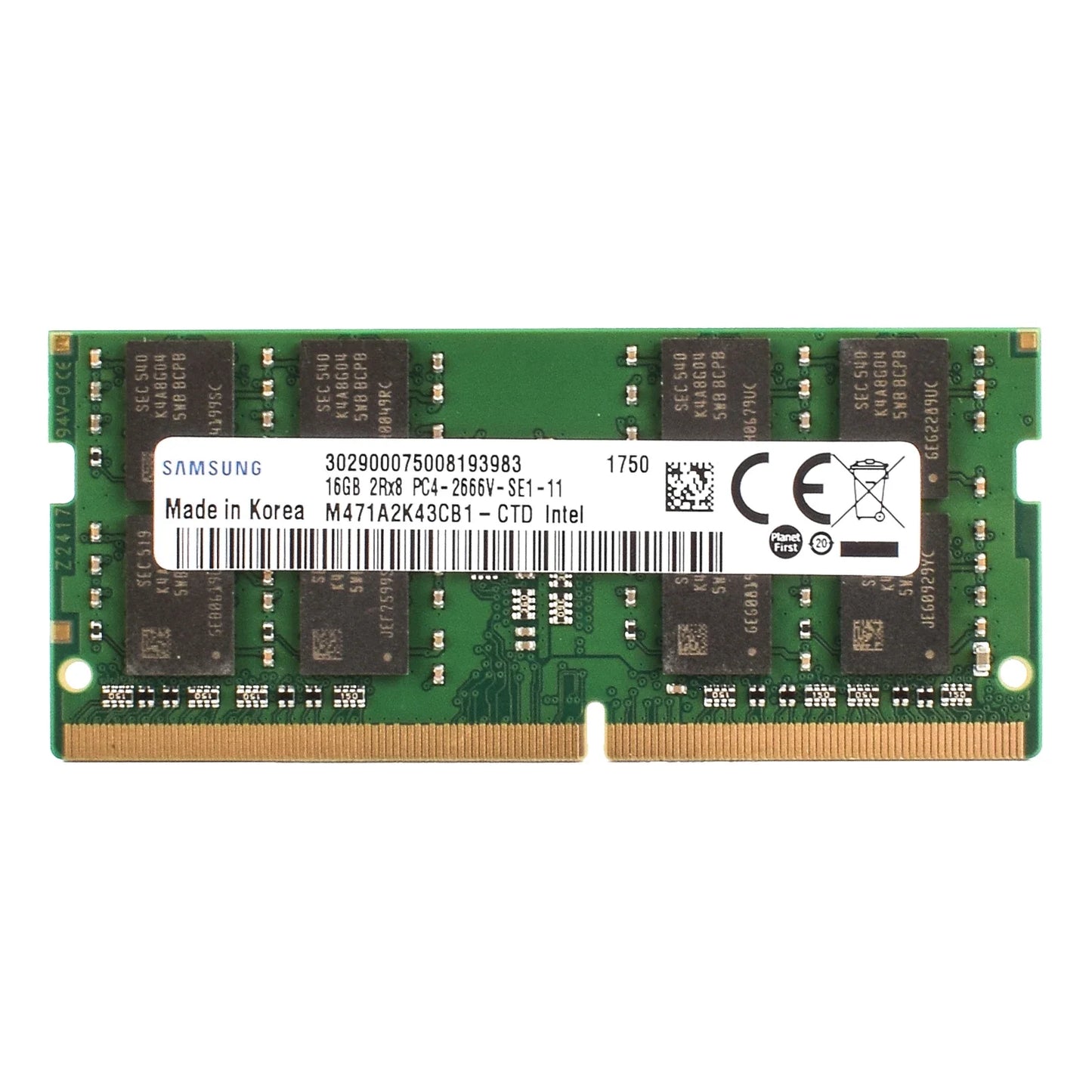 Samsung DDR4 SODIMM Laptop RAM – 4GB, 8GB, 16GB 2400MHz, 2666MHz, 3200MHz for Intel CPUs