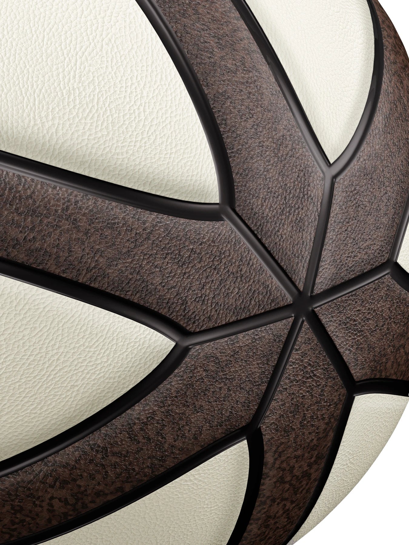 Veidoorn Official Size 7 Basketball — Brown Beige PU, 4-Layer Durable Outdoor Game Ball, Professional Quality