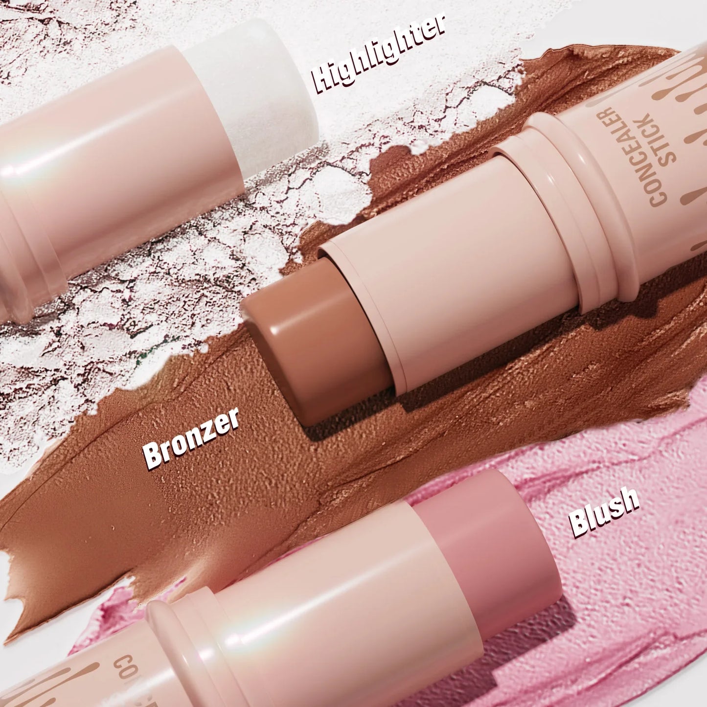Multi-Color Natural Conforming Shadow Repair Stick – 3D Light Concealer, Blush & Multi-Functional Highlight Stick